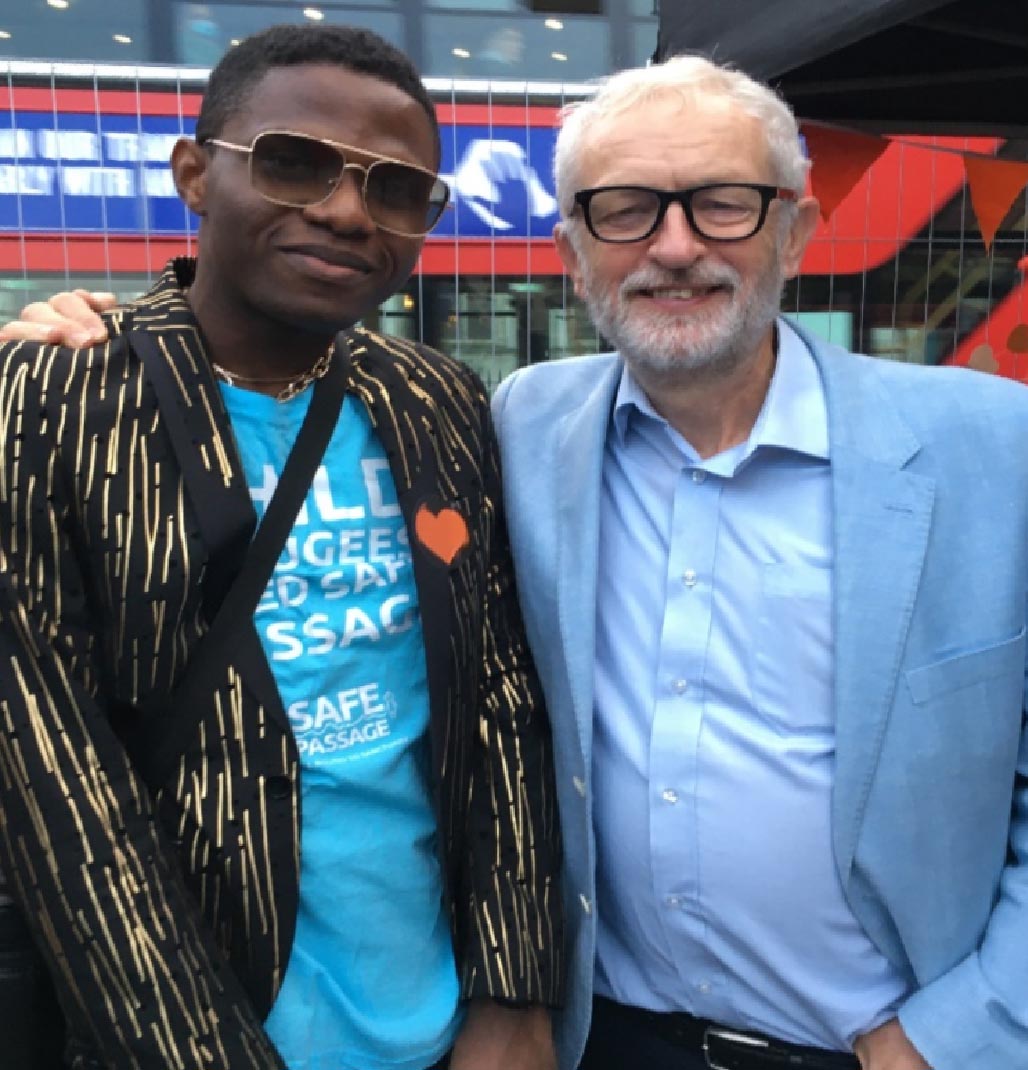 Joel and Jeremy Corbyn